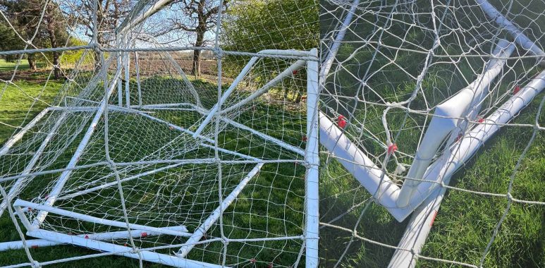Ackworth vandalised goals